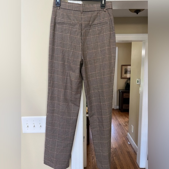Zara tan and black plaid dress pants. Small - Picture 4 of 4